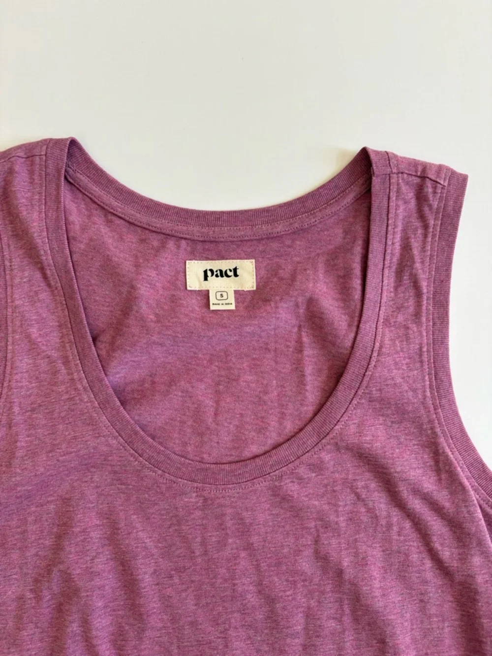 Pact Organic Cotton Midi Tank Dress Mauve Purple Size Small - Picture 3 of 10